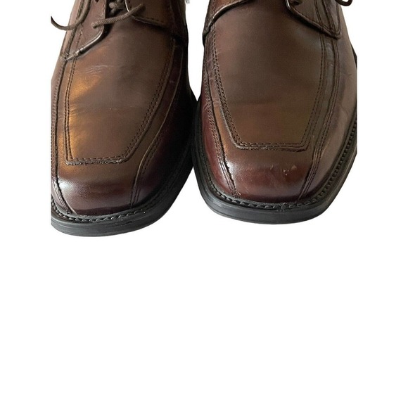 BOSTONIAN Men\'s 10/13 Brown Leather Square Toe Dress Shoes main image 4